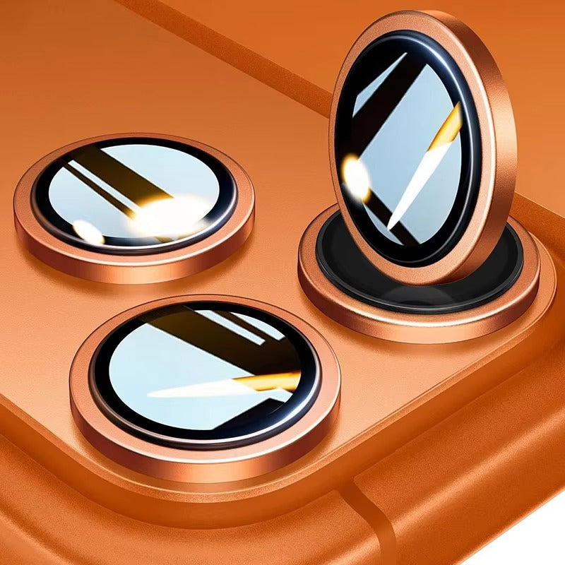 Elite iPhone Aluminum Alloy Camera Lens Protector, Tempered Glass Lens Film with Full Coverage, Scratch Resistance & Impact Protection