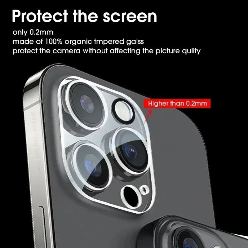 Elite iPhone Camera Lens Protector Glass – Full Cover Tempered Glass Shield, Scratch & Impact Protection, Crystal Clear Lens Guard Film