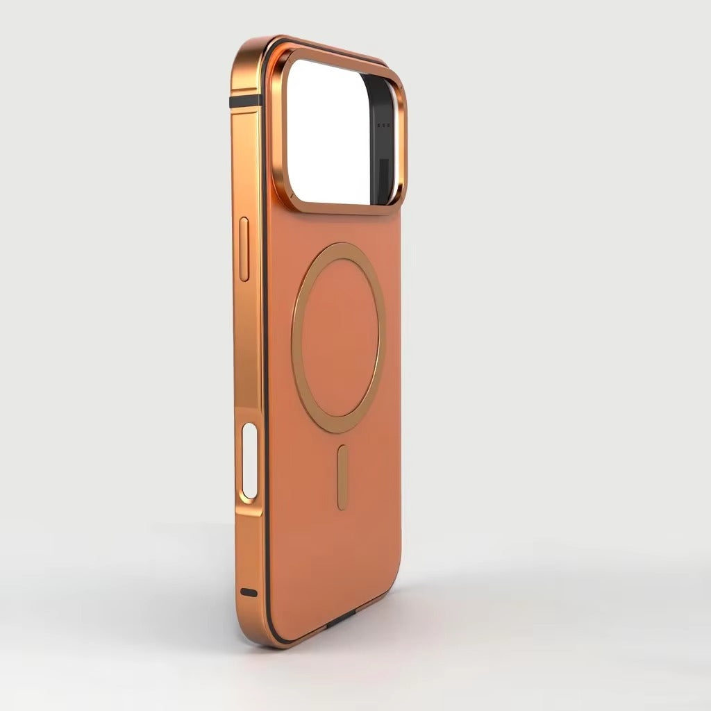 Elite iPhone Case — MagSafe Magnetic Metal-Frame Protective Cover with Aluminum Alloy Anti-Drop Design and High-End Shock-Resistant Build