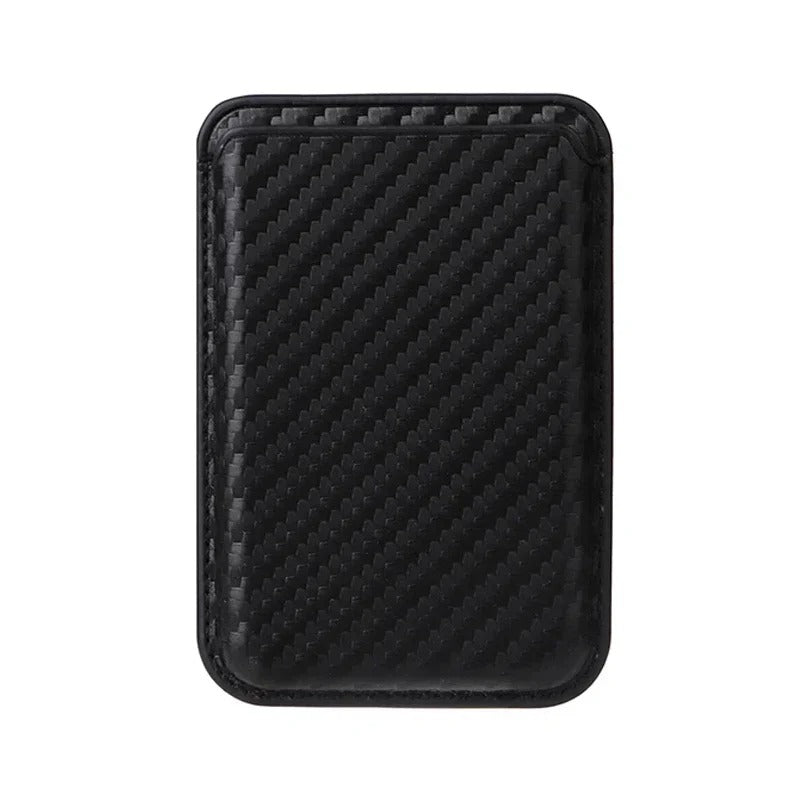 Elite iPhone MagSafe Carbon Fiber Card Holder Wallet, Strong Magnetic Slim Case with Secure ID & Credit Card Storage