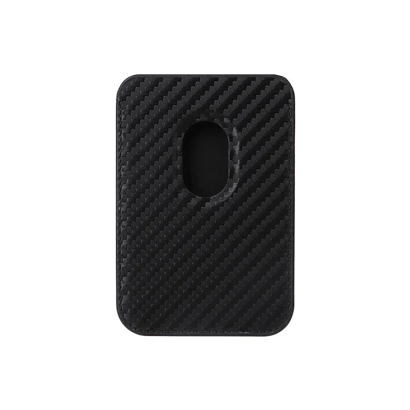 Elite iPhone MagSafe Carbon Fiber Card Holder Wallet, Strong Magnetic Slim Case with Secure ID & Credit Card Storage