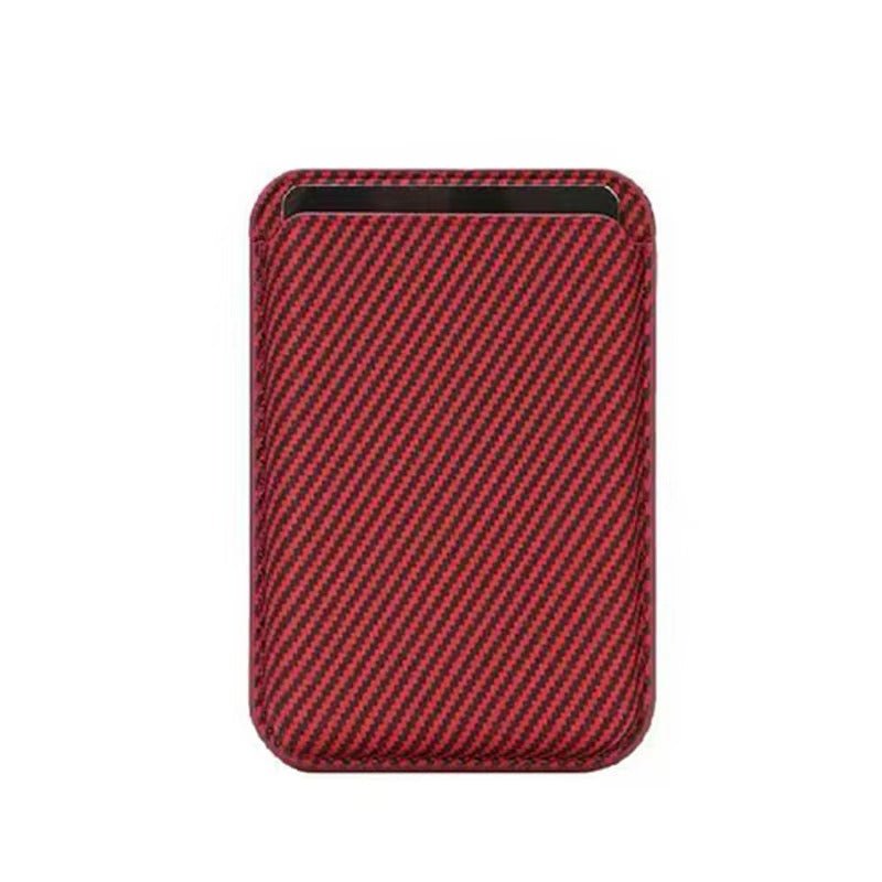 Elite iPhone MagSafe Carbon Fiber Card Holder Wallet, Strong Magnetic Slim Case with Secure ID & Credit Card Storage
