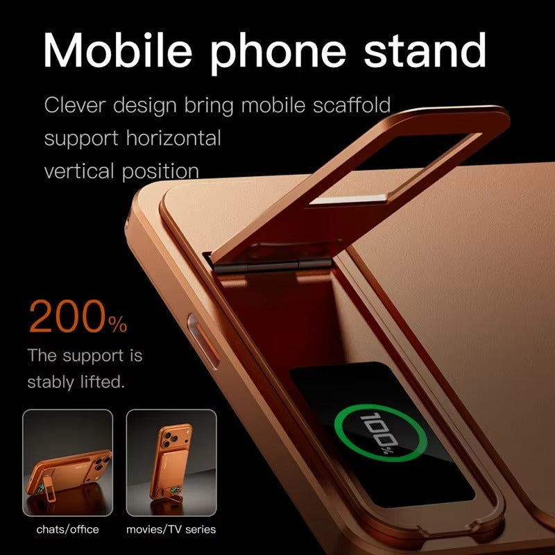 Elite iPhone Magnetic Wireless Power Bank, Fast-Charge Portable Battery with Digital Display and Metal Shell Design