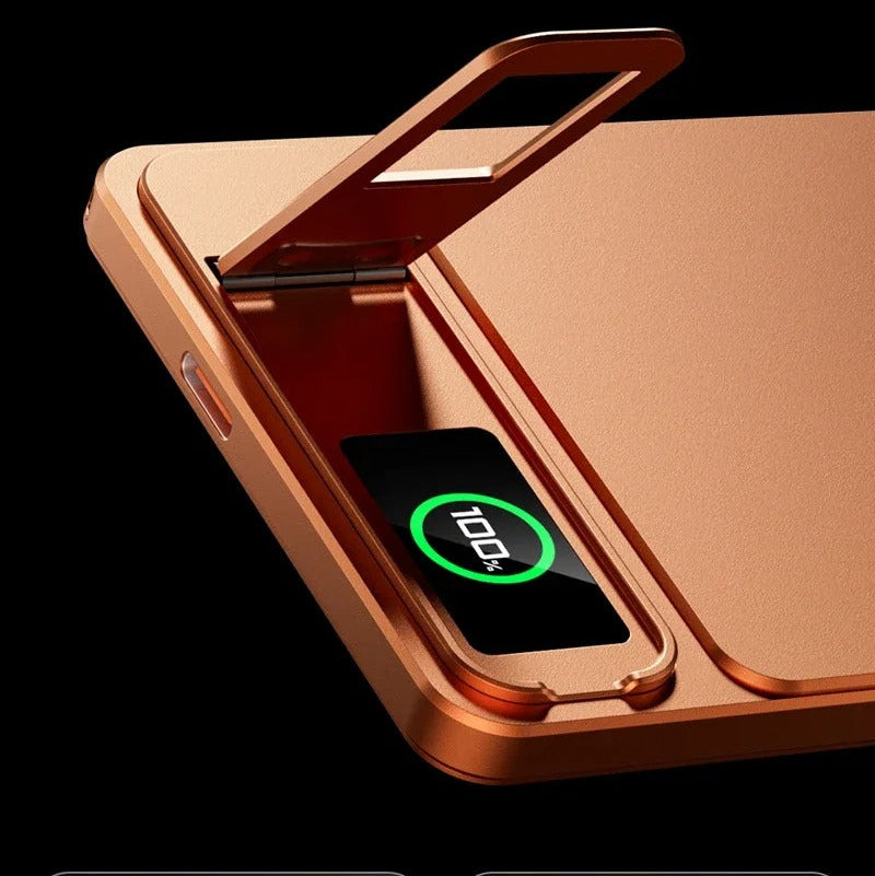 Elite iPhone Magnetic Wireless Power Bank, Fast-Charge Portable Battery with Digital Display and Metal Shell Design