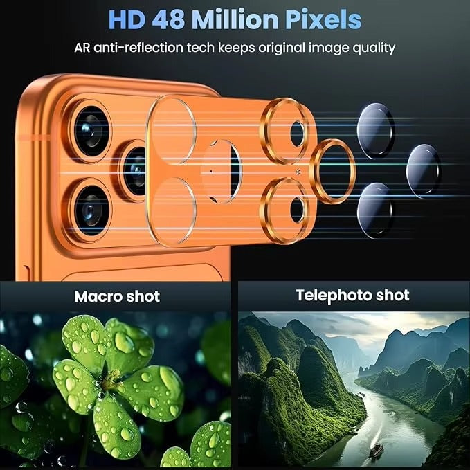 Elite iPhone Metal Camera Lens Protector, Tempered Glass Lens Cover with Precision Fit, Scratch Resistance & Impact Protection