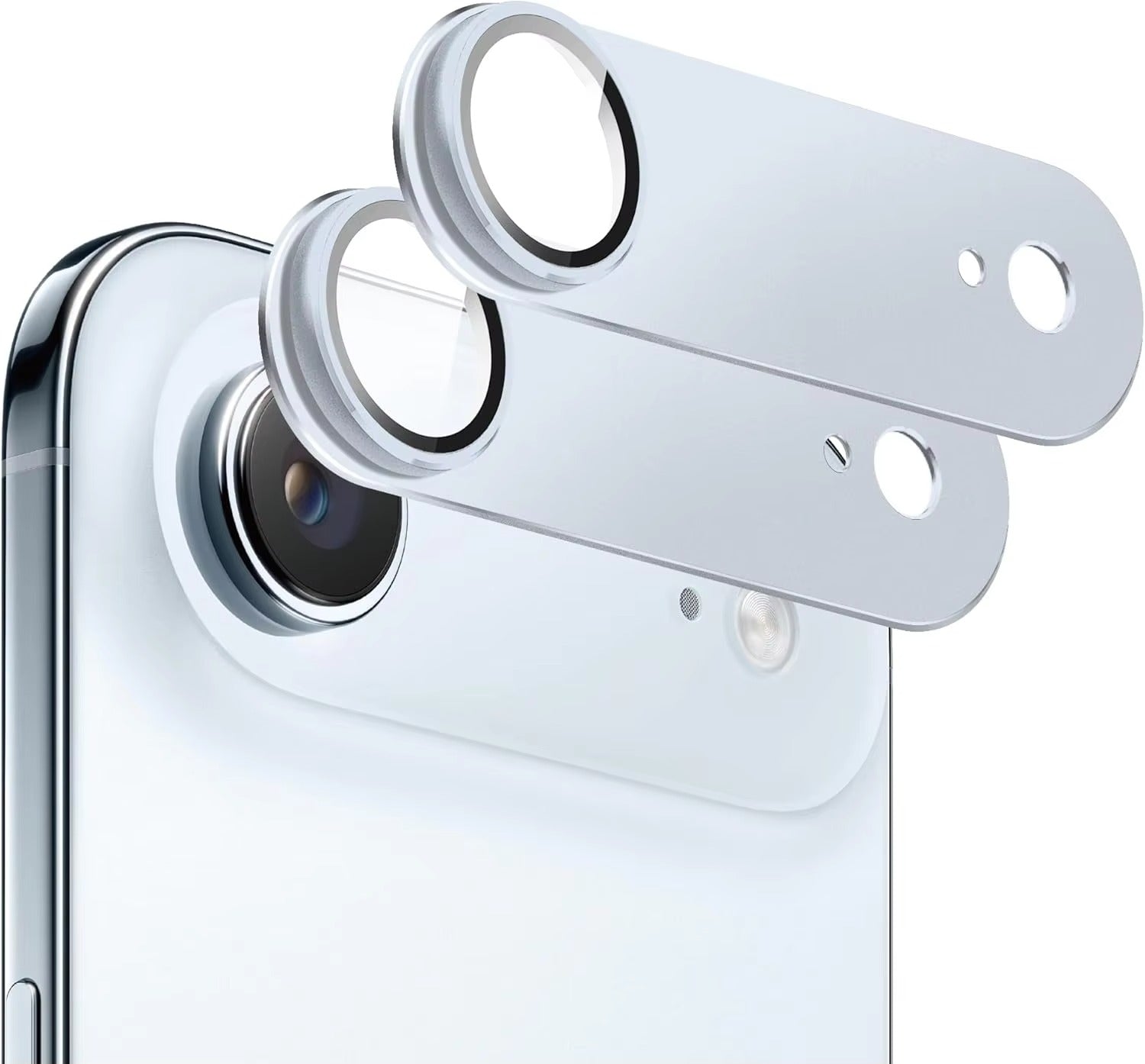 Elite iPhone Metal Camera Lens Protector, Tempered Glass Lens Cover with Precision Fit, Scratch Resistance & Impact Protection