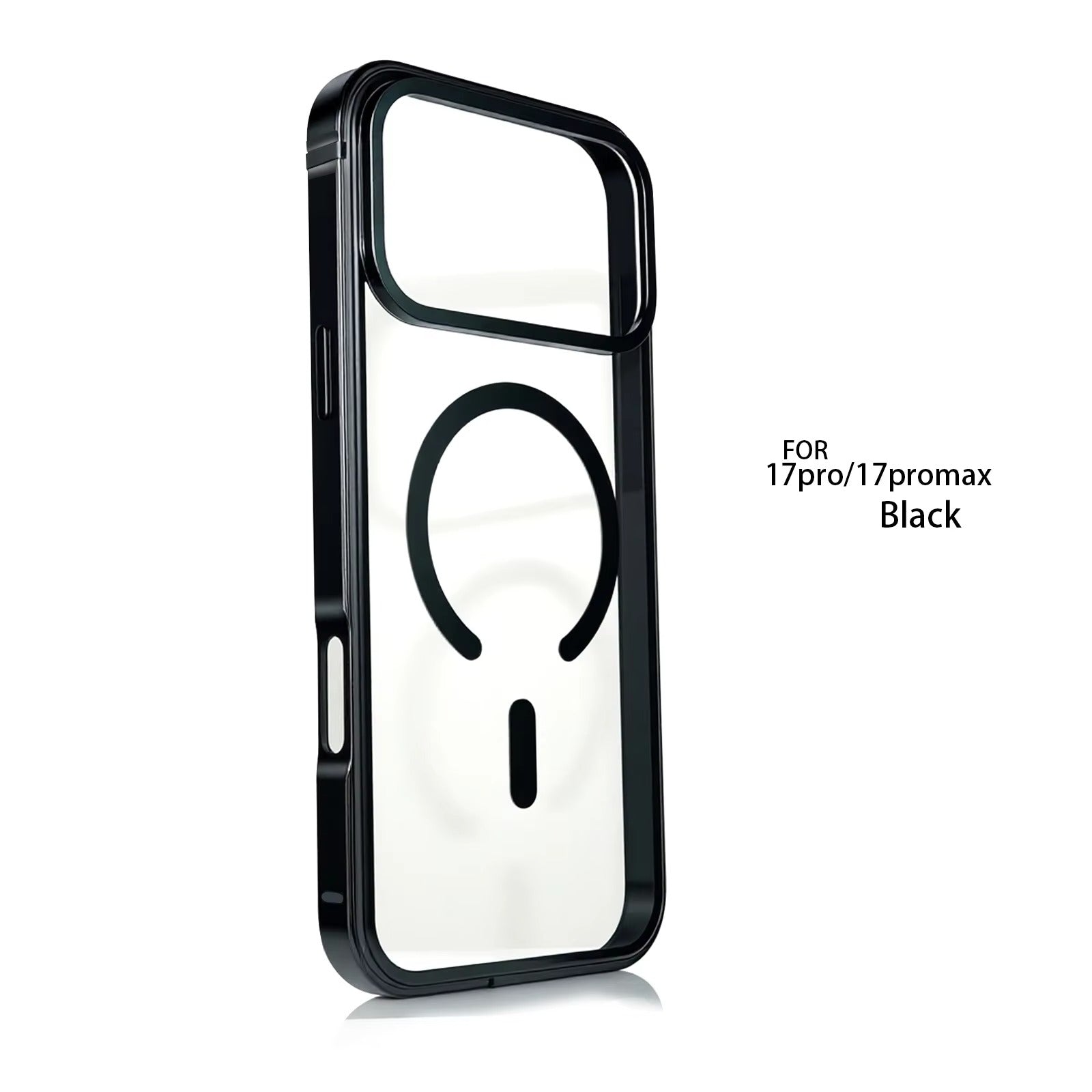 High-End iPhone Case — MagSafe Magnetic Aluminum Alloy Frame with HD Acrylic Backplate, Shock-Resistant Premium Protective Cover
