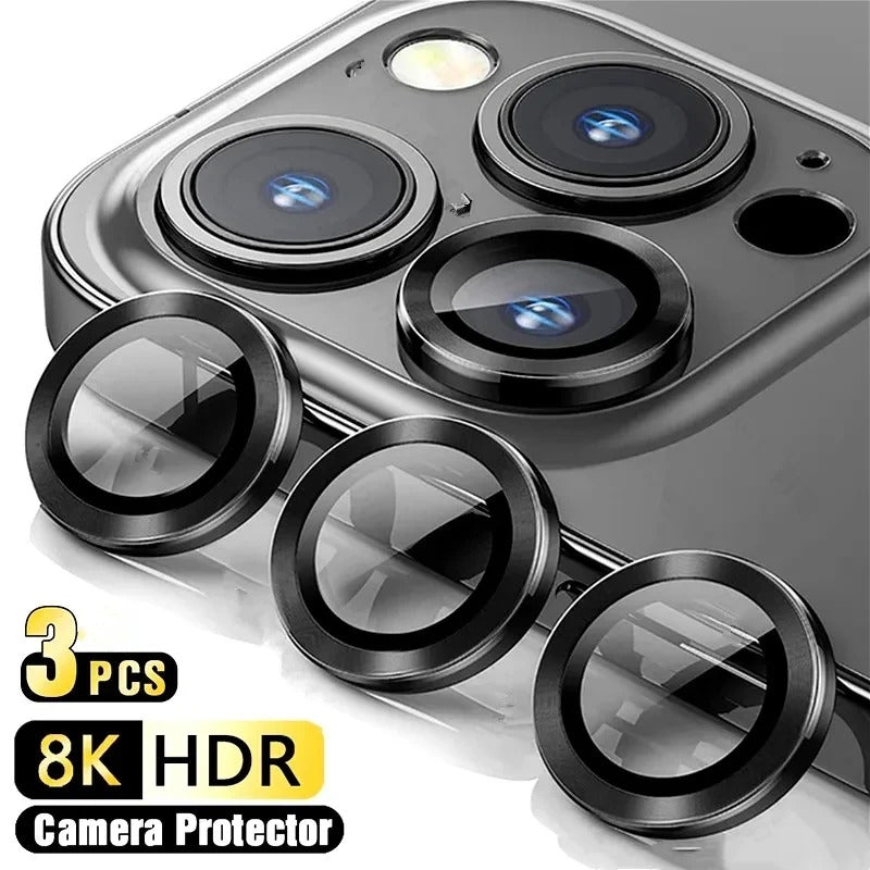 High-Quality iPhone Camera Lens Glass Protector – Clear Protective Coverage with Scratch Resistance, Shatter Protection & Precision Fit for Rear Lenses