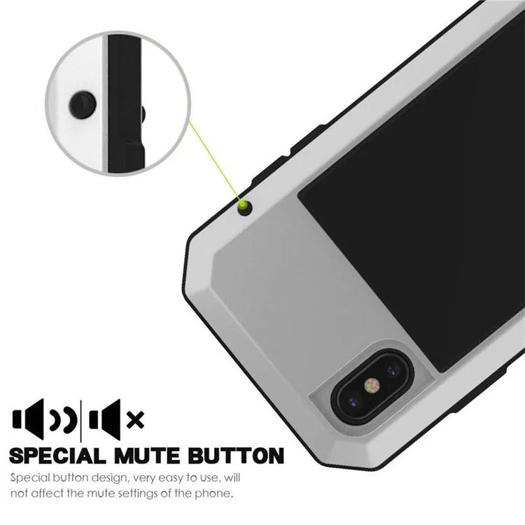 High-Quality iPhone Case — Shockproof Armor Metal Aluminum Full Protective Bumper Cover with Anti-Fingerprint & Non-Slip Design