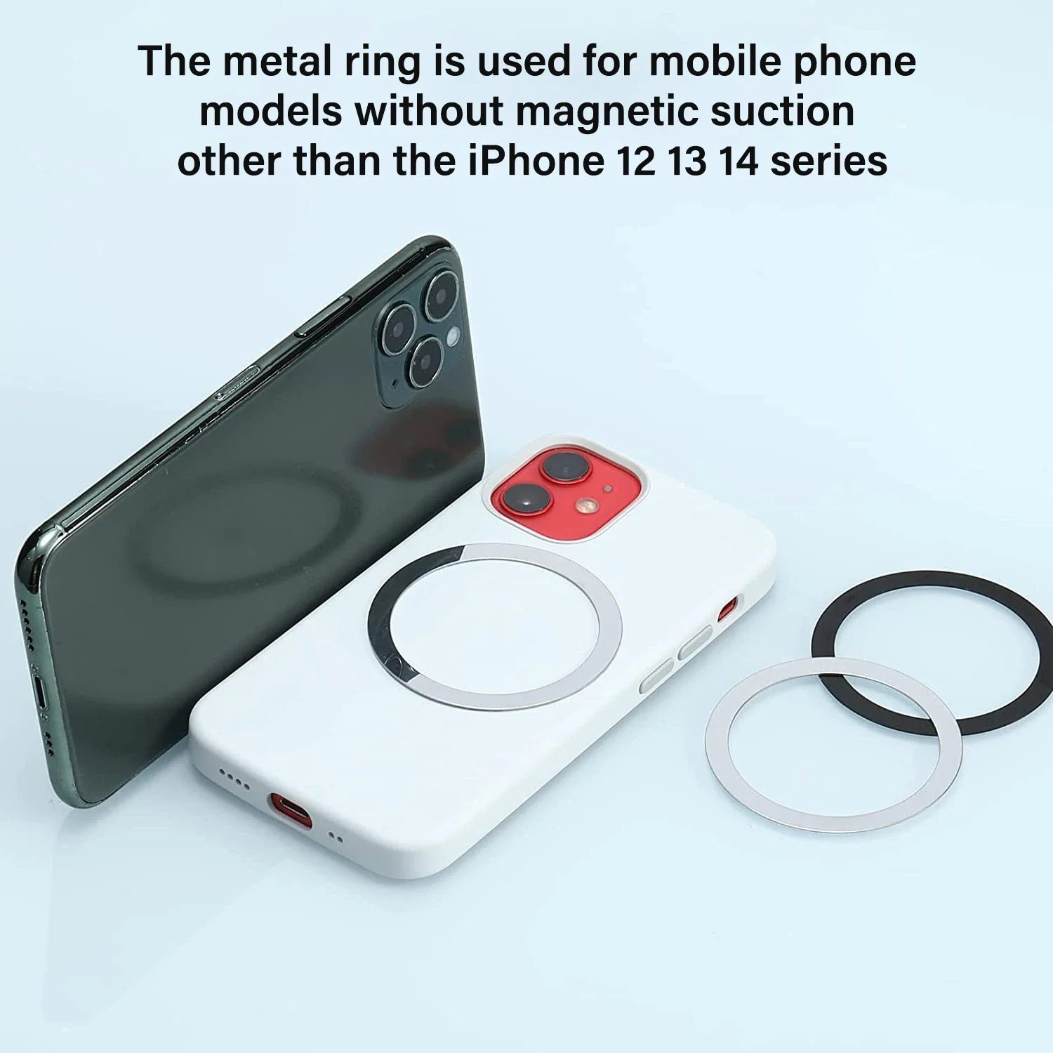 High-Quality iPhone MagSafe Magnetic Ring Holder, Universal Steel Wall & Car Phone Stand with Strong Magnetic Mount for Secure Hands-Free Use