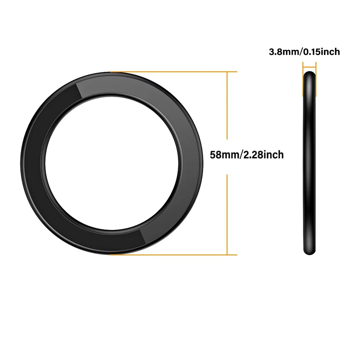 High-Quality iPhone MagSafe Magnetic Ring Holder, Universal Steel Wall & Car Phone Stand with Strong Magnetic Mount for Secure Hands-Free Use