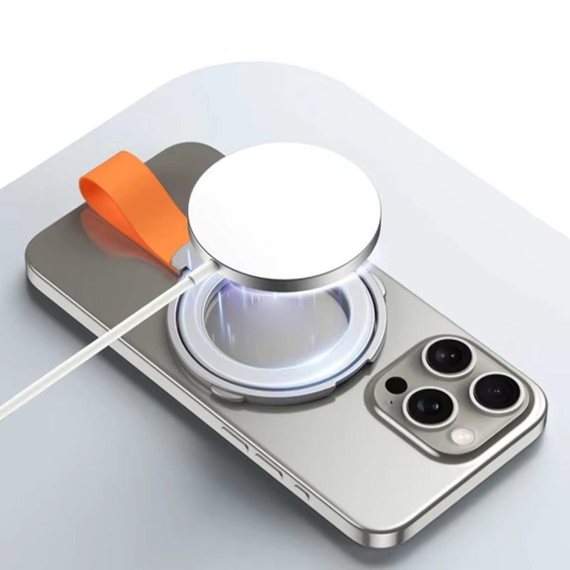 High-Quality iPhone Magnetic Phone Grip Stand, Universal Finger Ring Holder with Hand Strap, Secure MagSafe Hold for Car & Desk Use