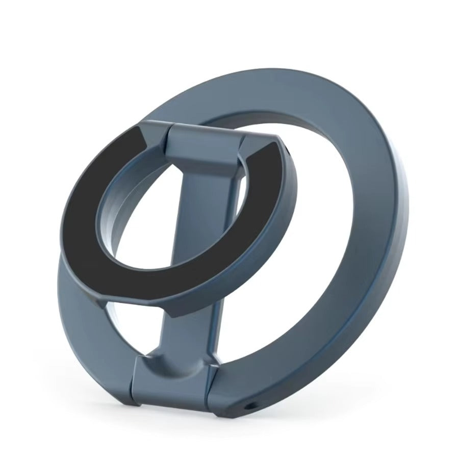 Impact-Ready iPhone Double-Sided Magnetic Ring Holder, MagSafe Phone Grip Stand with Dual-Magnet Support & Secure Finger Hold