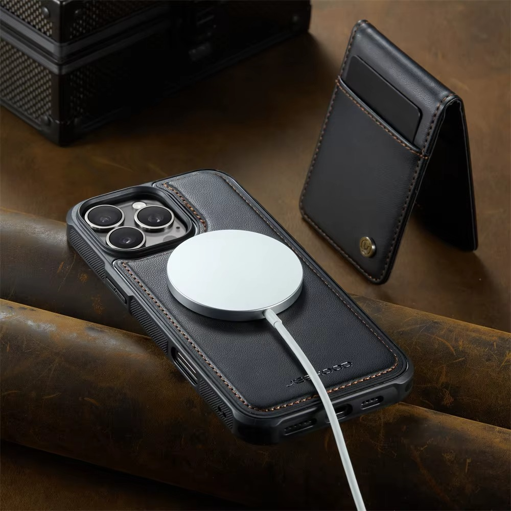 Luxury iPhone Case — 2-in-1 Detachable Magnetic PU Leather Wallet Cover with Card Slot, Shockproof, Anti-Fingerprint, Anti-Scratch, Kickstand, Storage Compartment
