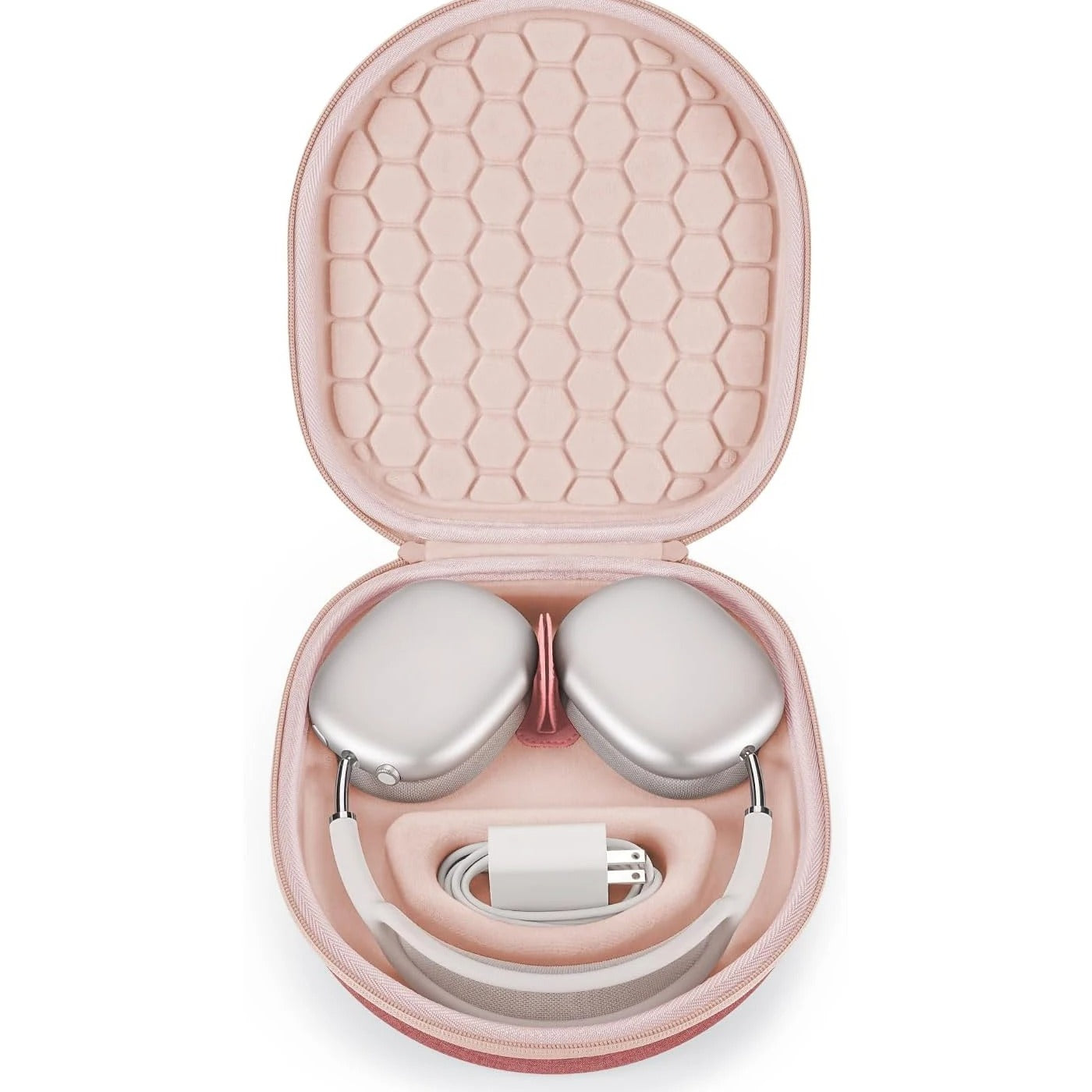 Luxury AirPods Max Premium Protective Travel Case with Smart Sleep Mode, EVA Hard Shell Carrying Bag for Safe Storage