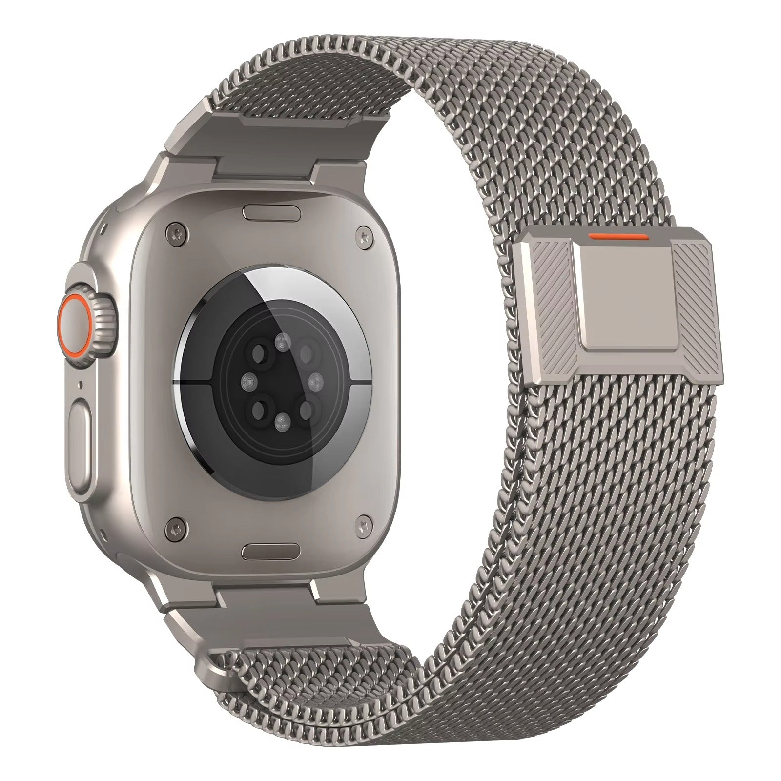 Luxury Apple Watch Milanese Loop Band, Magnetic Metal Bracelet Strap for 38–49mm Smartwatches