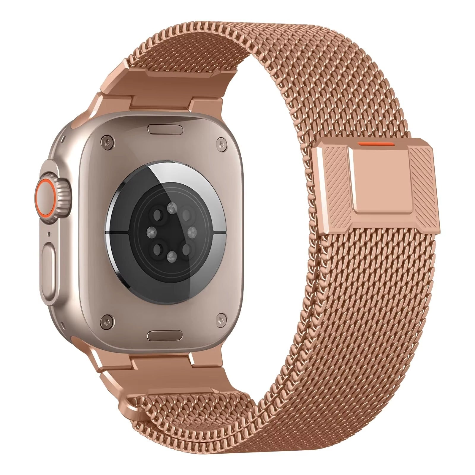 Luxury Apple Watch Milanese Loop Band, Magnetic Metal Bracelet Strap for 38–49mm Smartwatches