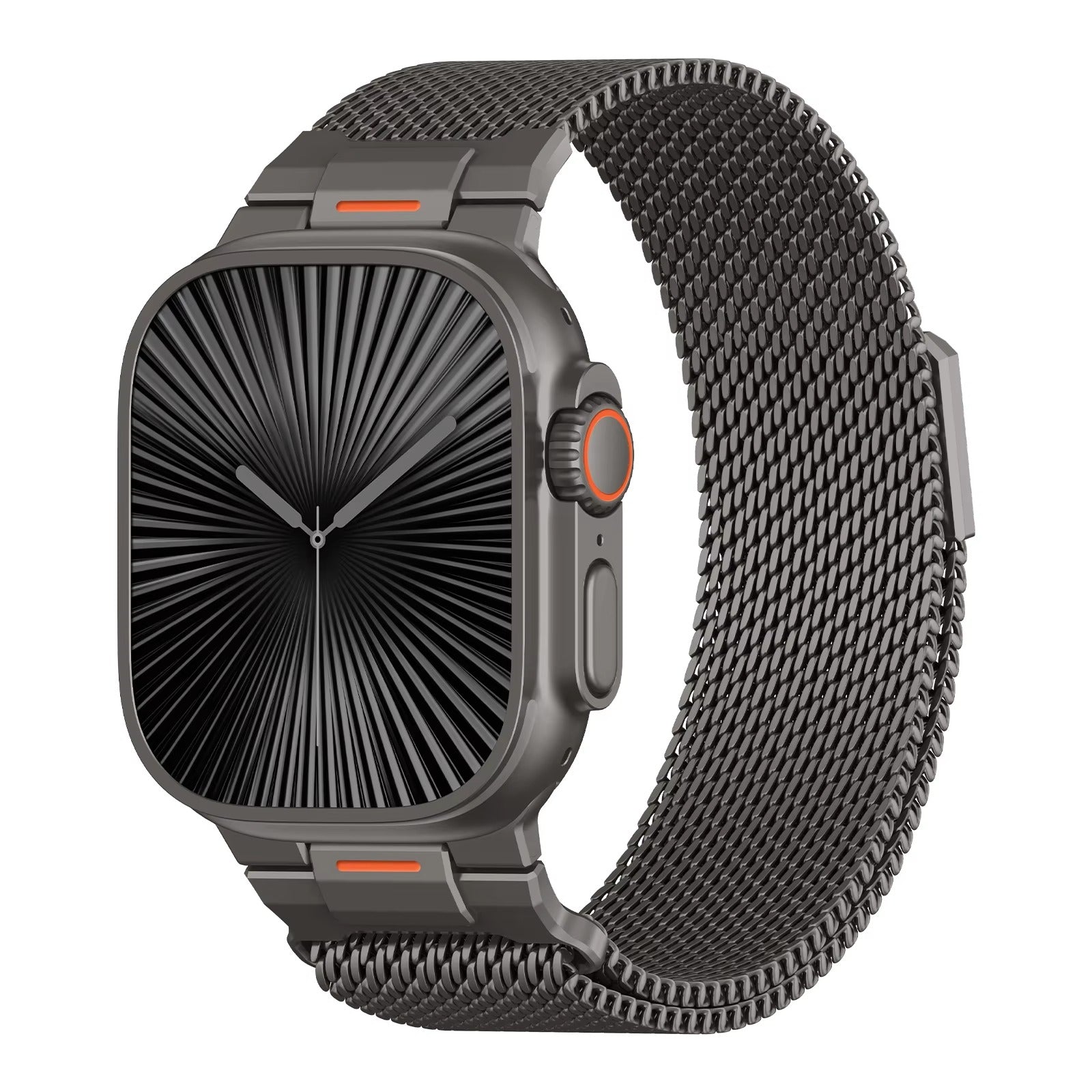 Luxury Apple Watch Milanese Loop Band, Magnetic Metal Bracelet Strap for 38–49mm Smartwatches