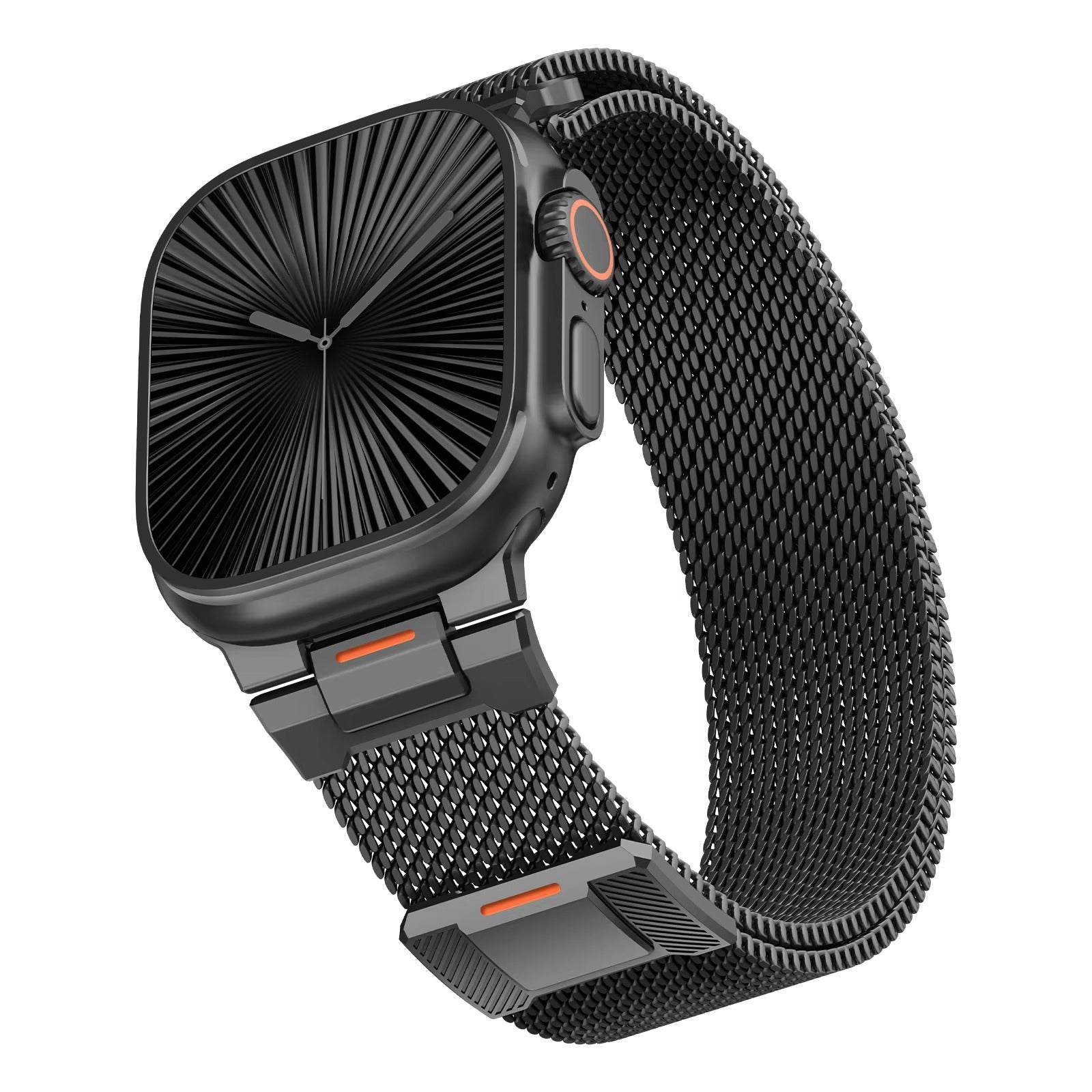 Luxury Apple Watch Milanese Loop Band, Magnetic Metal Bracelet Strap for 38–49mm Smartwatches