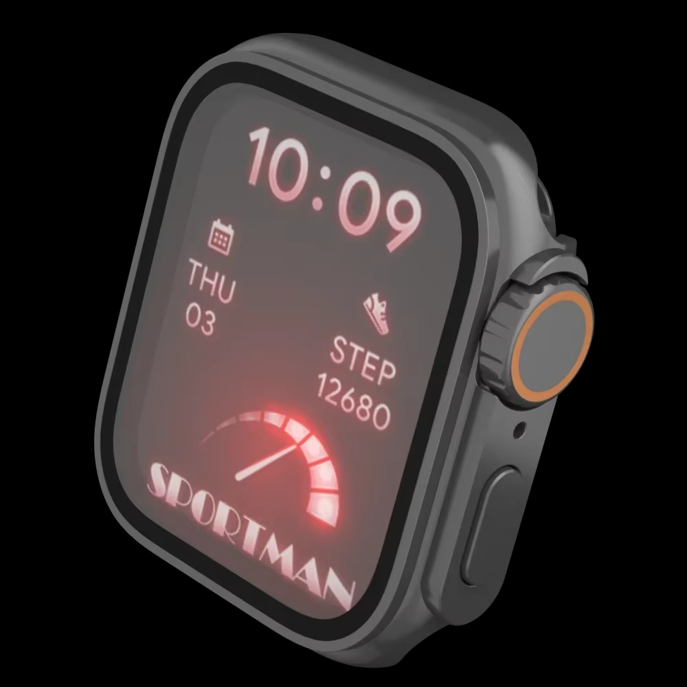 Luxury Glass Case For Apple Watch with Screen Protector, Full Protective Bumper Cover for Series 10, 9, 8, 7, SE & 38–46mm Sizes