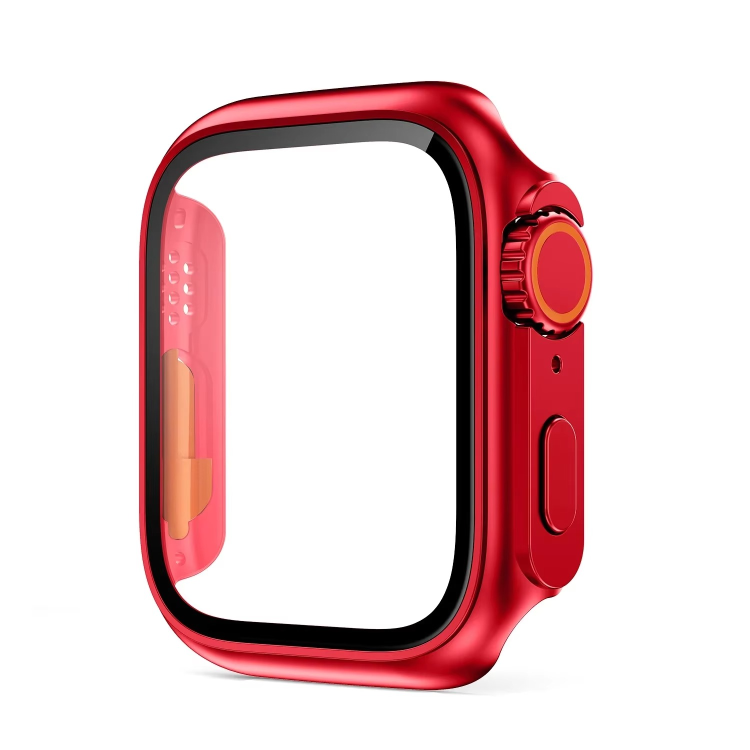 Luxury Glass Case For Apple Watch with Screen Protector, Full Protective Bumper Cover for Series 10, 9, 8, 7, SE & 38–46mm Sizes