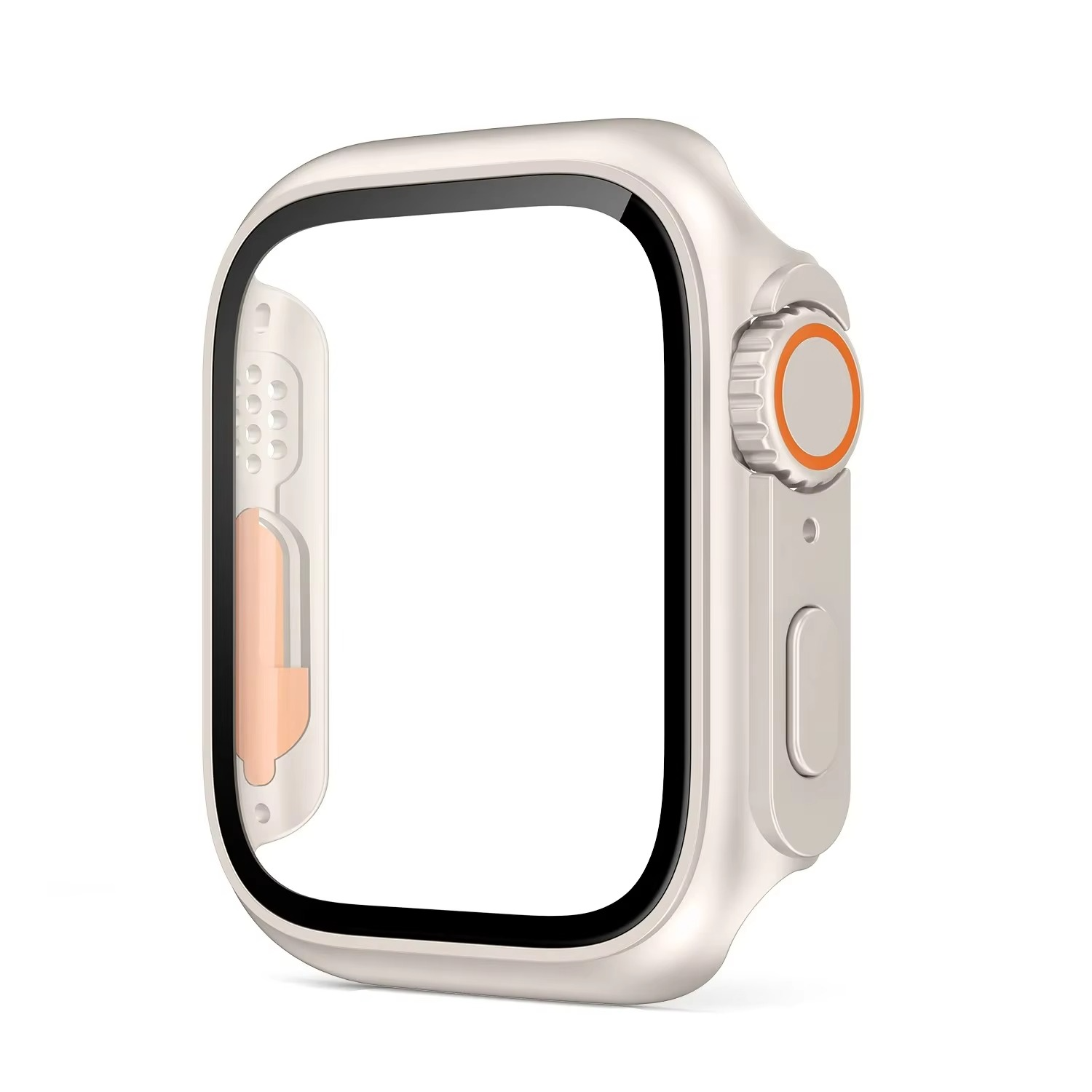 Luxury Glass Case For Apple Watch with Screen Protector, Full Protective Bumper Cover for Series 10, 9, 8, 7, SE & 38–46mm Sizes