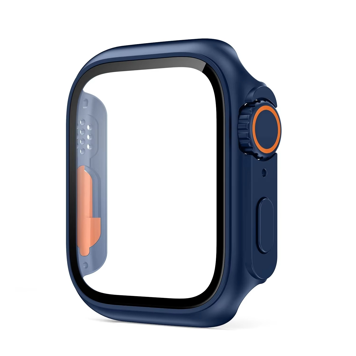 Luxury Glass Case For Apple Watch with Screen Protector, Full Protective Bumper Cover for Series 10, 9, 8, 7, SE & 38–46mm Sizes