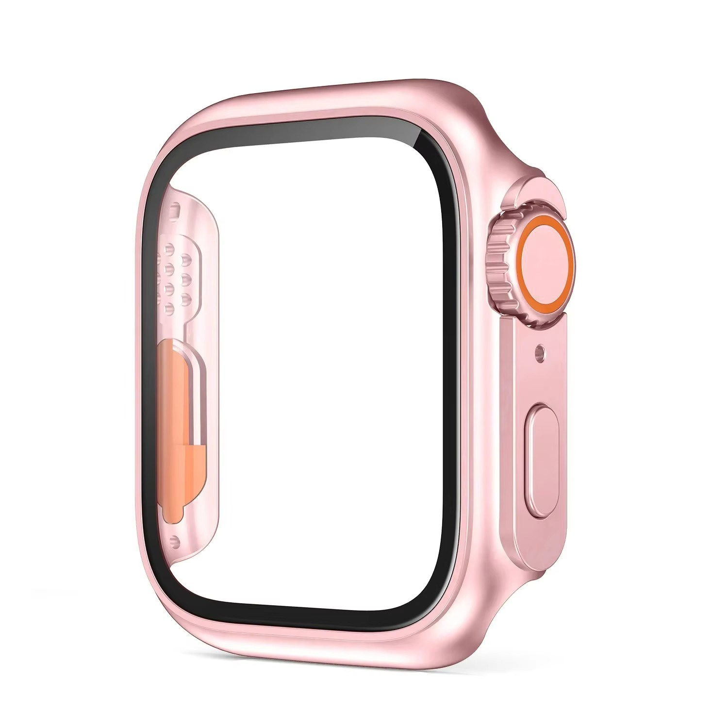 Luxury Glass Case For Apple Watch with Screen Protector, Full Protective Bumper Cover for Series 10, 9, 8, 7, SE & 38–46mm Sizes