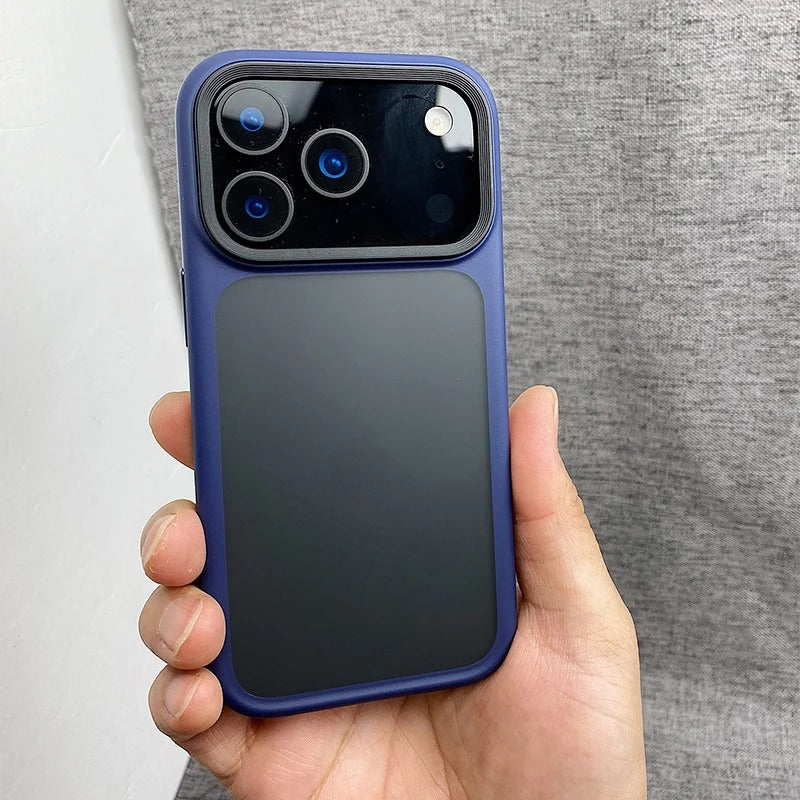 Luxury iPhone Case — MagSafe-Compatible Shockproof Matte Hard Cover with Camera Control Button, Translucent Frosted Anti-Fingerprint Non-Slip Design