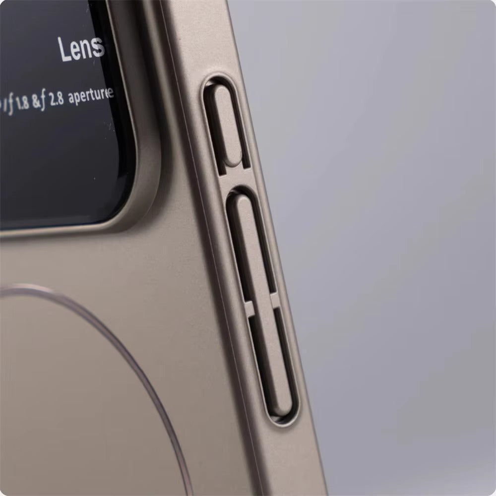 Luxury iPhone Case — MagSafe Matte Magnetic Half-Wrapped PC Cover with Shockproof Protection, Lens Protection, Anti-Fingerprint, Dustproof, Non-Slip Design