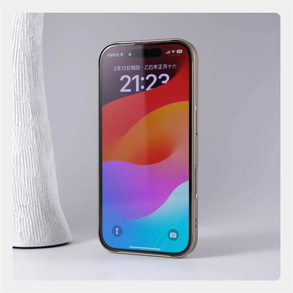 Luxury iPhone Case — MagSafe Matte Magnetic Half-Wrapped PC Cover with Shockproof Protection, Lens Protection, Anti-Fingerprint, Dustproof, Non-Slip Design