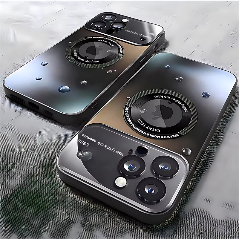 Luxury iPhone Case — Matte Magnetic MagSafe Wireless-Charging Cover with Lens Protection, Shockproof, Anti-Fingerprint, Anti-Scratch, Dustproof Full Coverage Design