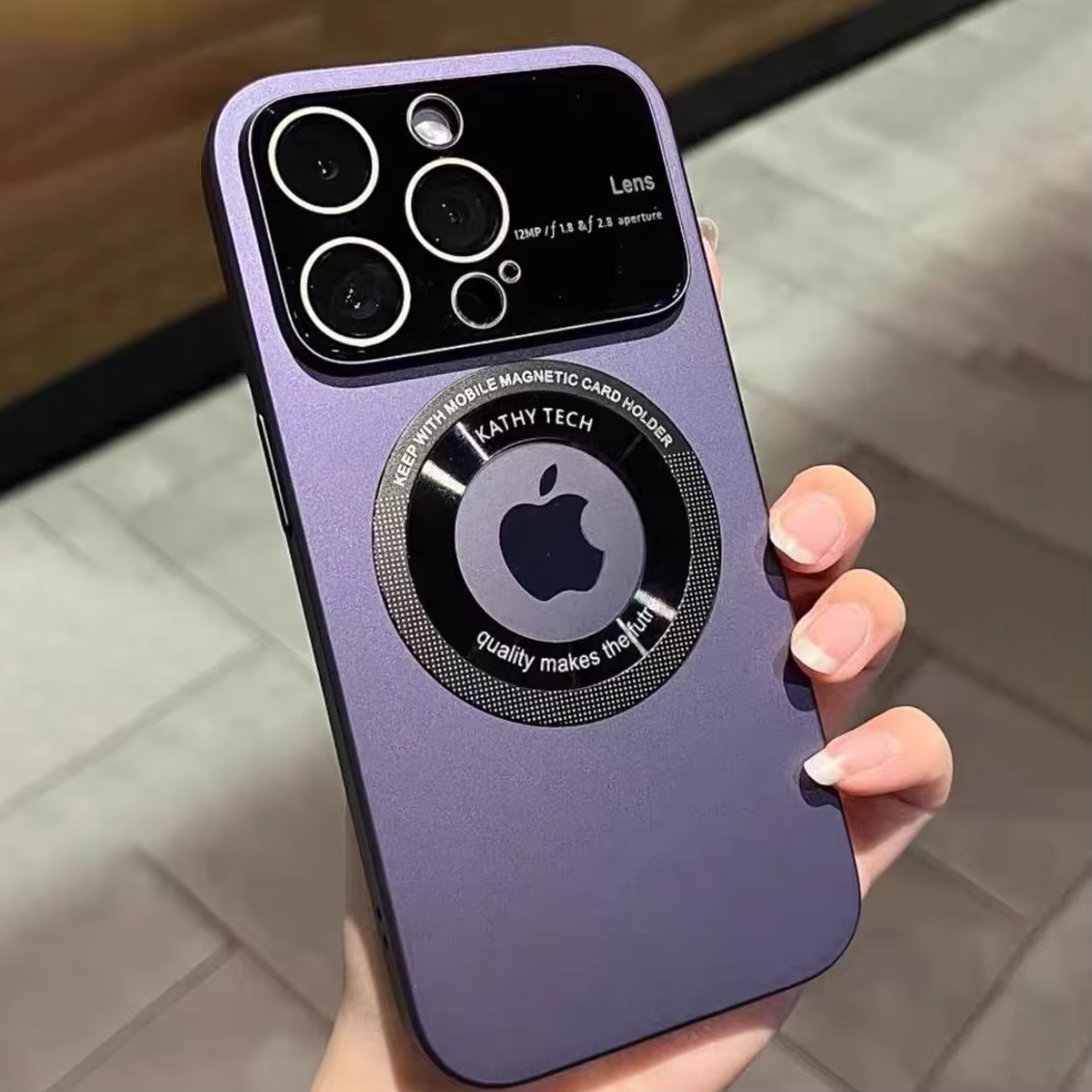 Luxury iPhone Case — Matte Magnetic MagSafe Wireless-Charging Cover with Lens Protection, Shockproof, Anti-Fingerprint, Anti-Scratch, Dustproof Full Coverage Design