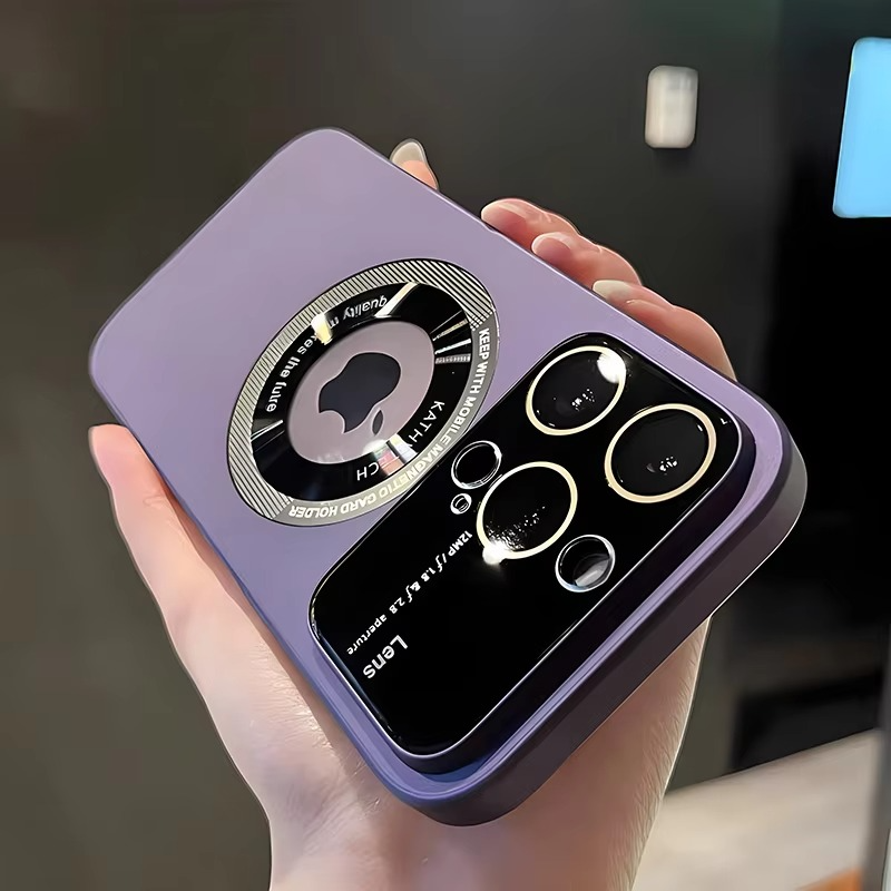 Luxury iPhone Case — Matte Magnetic MagSafe Wireless-Charging Cover with Lens Protection, Shockproof, Anti-Fingerprint, Anti-Scratch, Dustproof Full Coverage Design