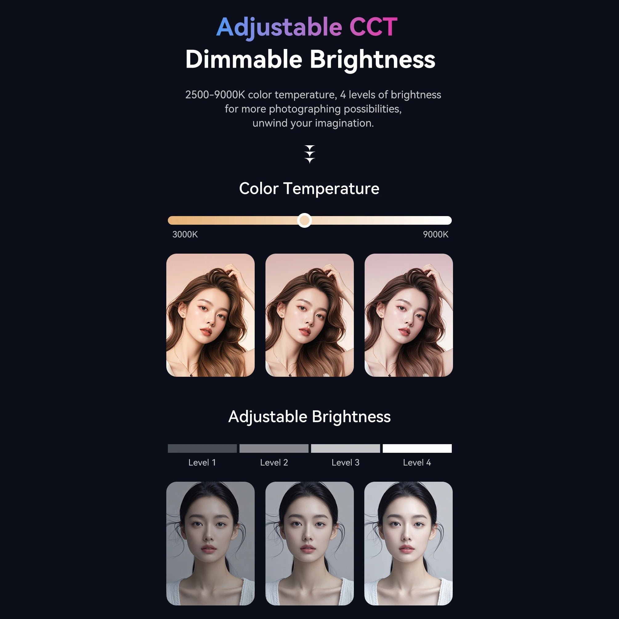 Luxury Portable RGB Video Fill Light with 2000mAh Battery, 2500–9000K Adjustable Color Temperature, CRI95 Pocket Light for Vlog & Livestream