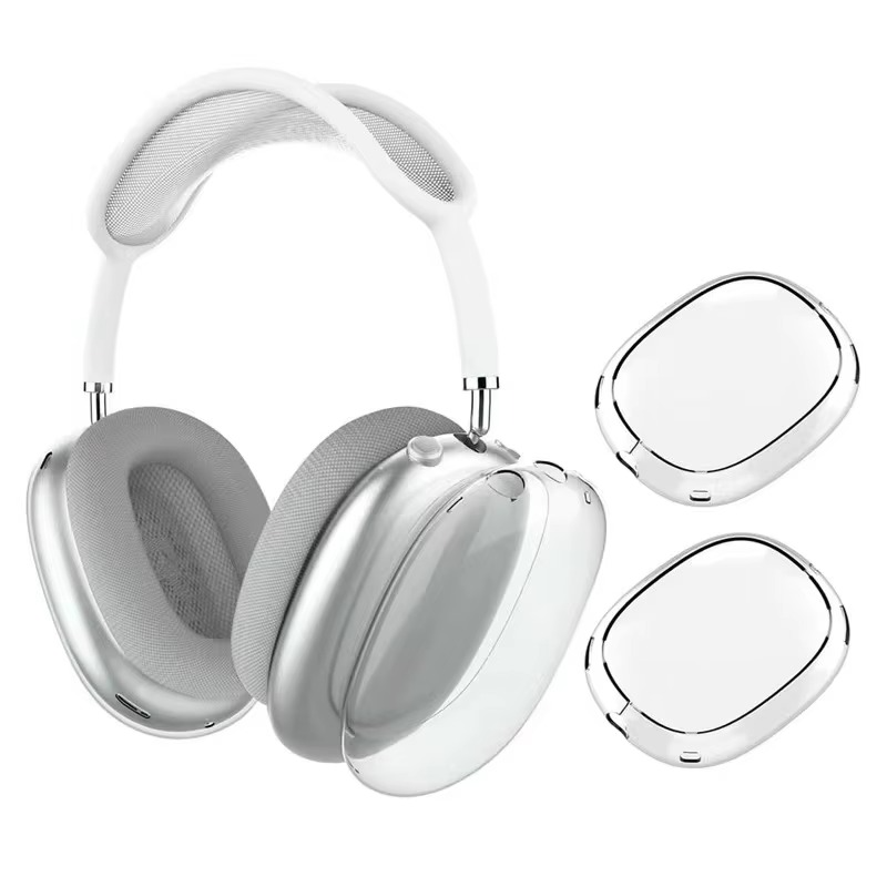 Luxury Transparent TPU AirPods Max Case – Soft Anti-Scratch Protective Cover Sleeve Accessories