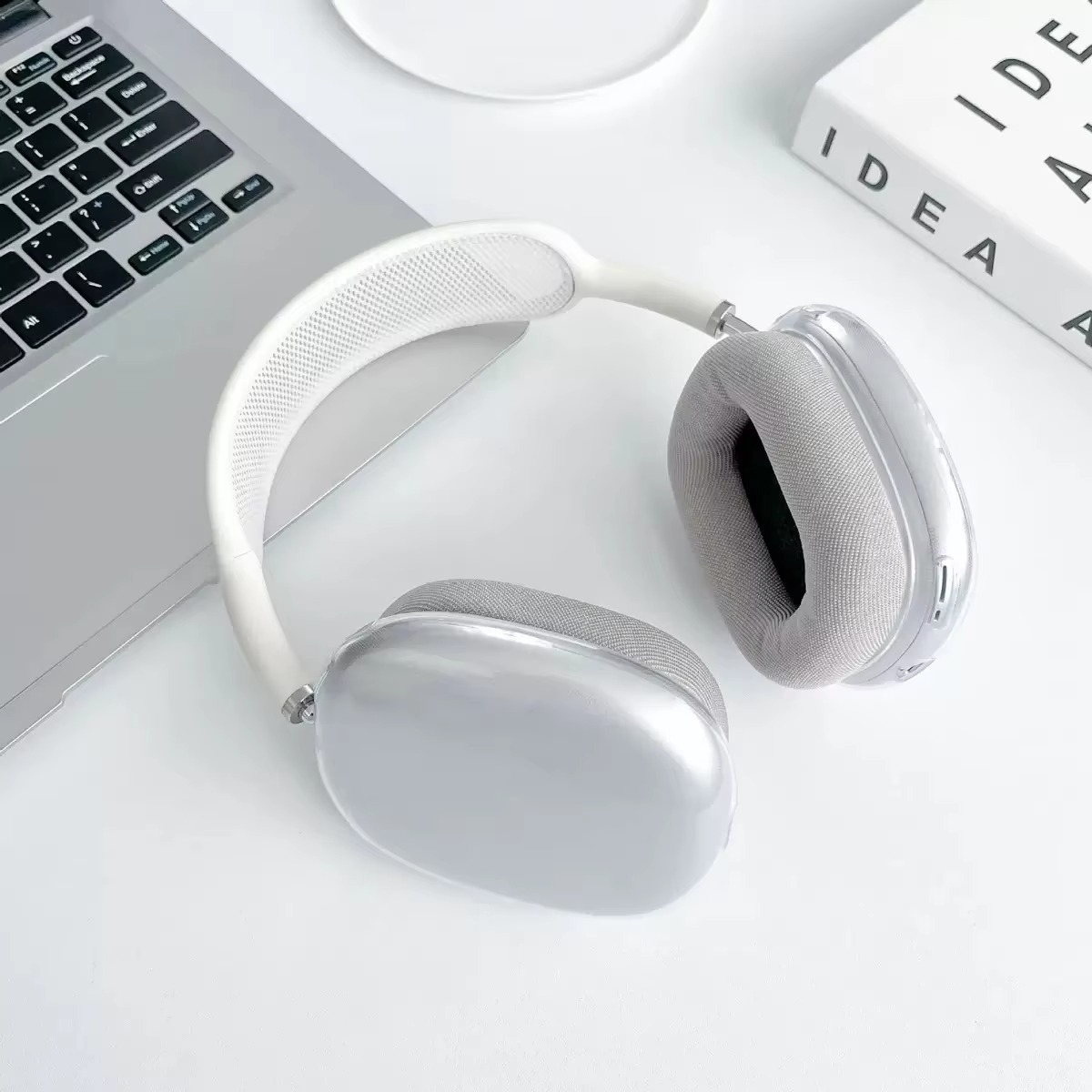 Luxury Transparent TPU AirPods Max Case – Soft Anti-Scratch Protective Cover Sleeve Accessories