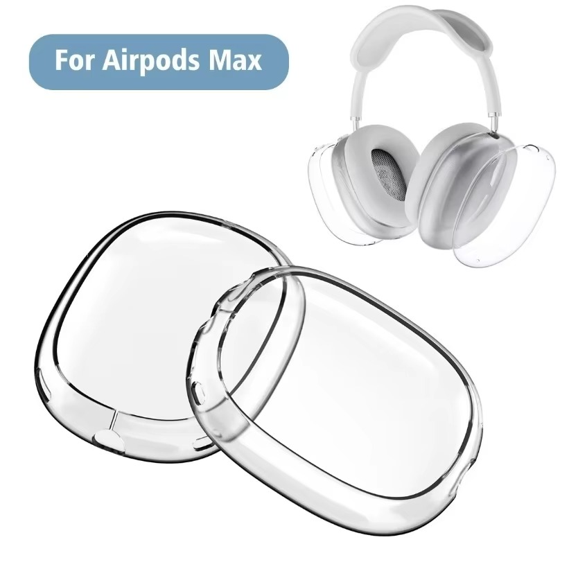 Luxury Transparent TPU AirPods Max Case – Soft Anti-Scratch Protective Cover Sleeve Accessories
