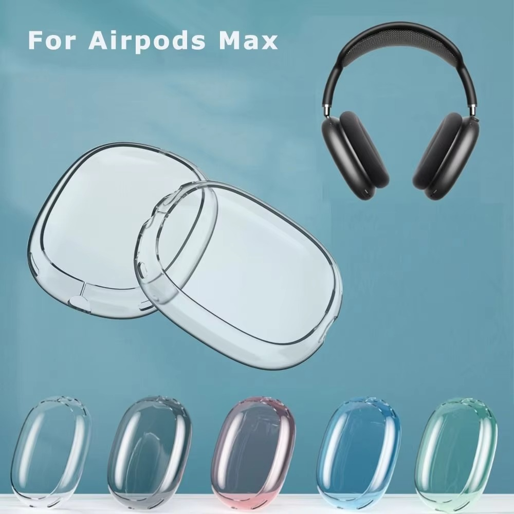 Luxury Transparent TPU AirPods Max Case – Soft Anti-Scratch Protective Cover Sleeve Accessories