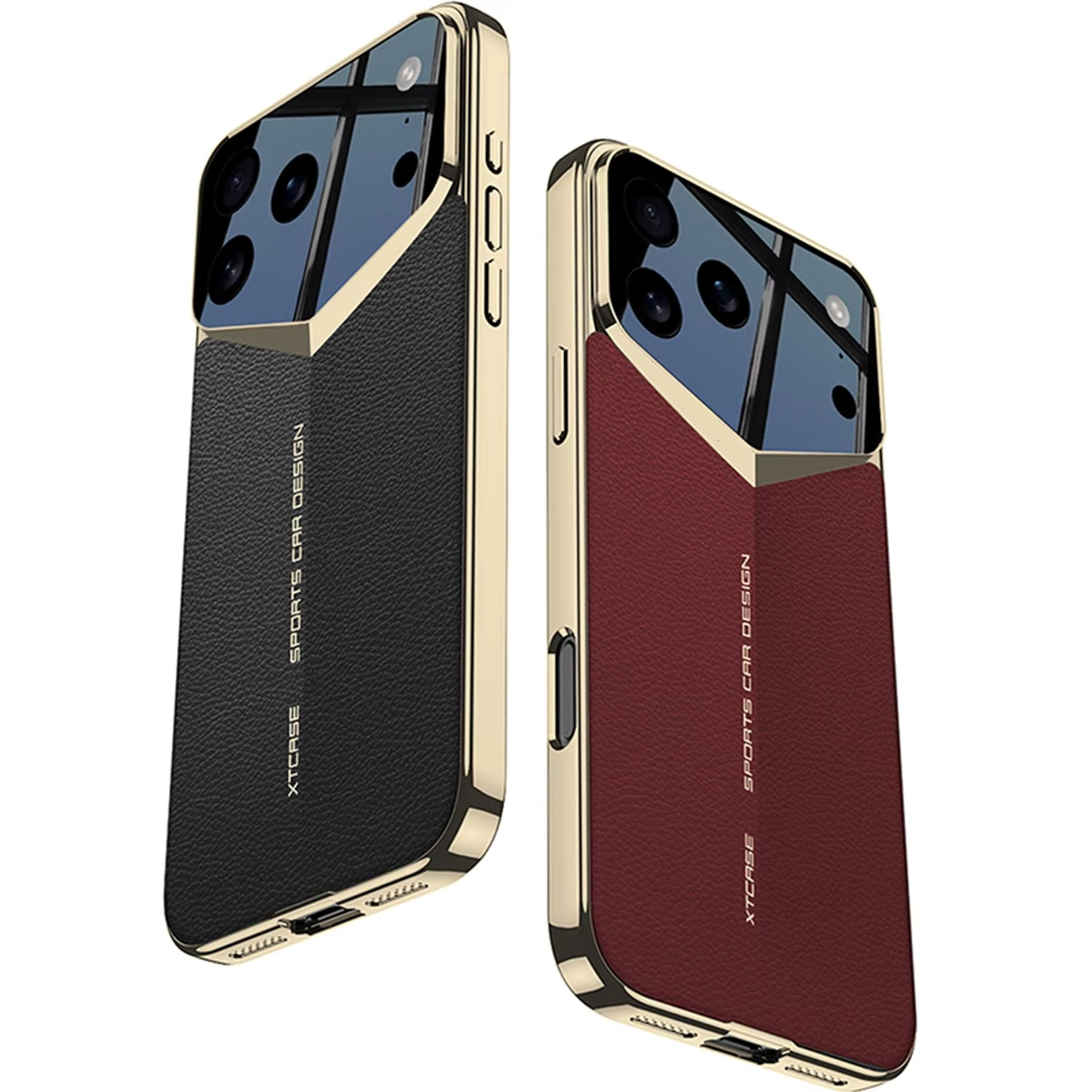 Luxury iPhone Case — Ultra-Thin Leather Shock-Resistant Slim Cover with Raised Camera Lens Protection and Anti-Fingerprint Finish