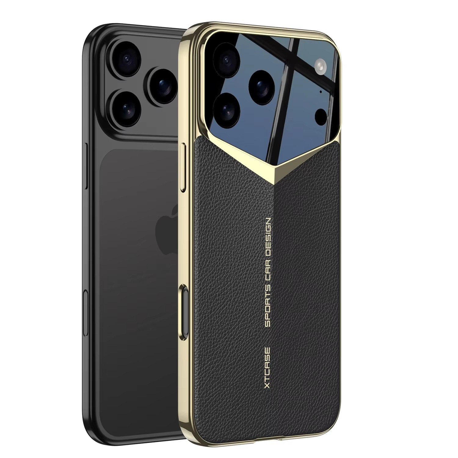 Luxury iPhone Case — Ultra-Thin Leather Shock-Resistant Slim Cover with Raised Camera Lens Protection and Anti-Fingerprint Finish