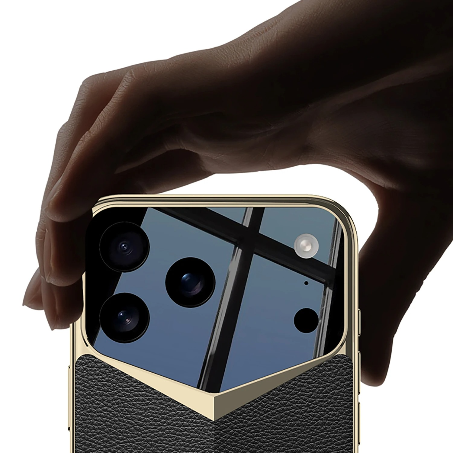 Luxury iPhone Case — Ultra-Thin Leather Shock-Resistant Slim Cover with Raised Camera Lens Protection and Anti-Fingerprint Finish