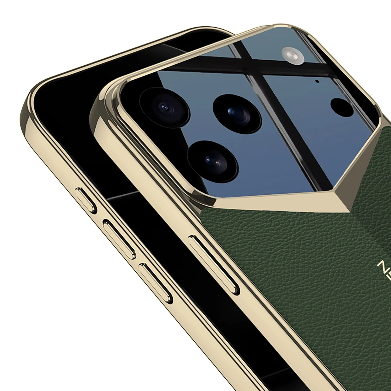 Luxury iPhone Case — Ultra-Thin Leather Shock-Resistant Slim Cover with Raised Camera Lens Protection and Anti-Fingerprint Finish
