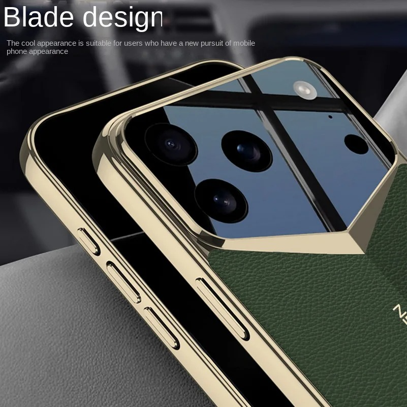 Luxury iPhone Case — Ultra-Thin Leather Shock-Resistant Slim Cover with Raised Camera Lens Protection and Anti-Fingerprint Finish