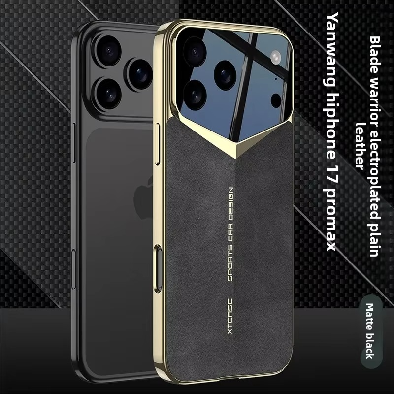Luxury iPhone Case — Ultra-Thin Leather Shock-Resistant Slim Cover with Raised Camera Lens Protection and Anti-Fingerprint Finish