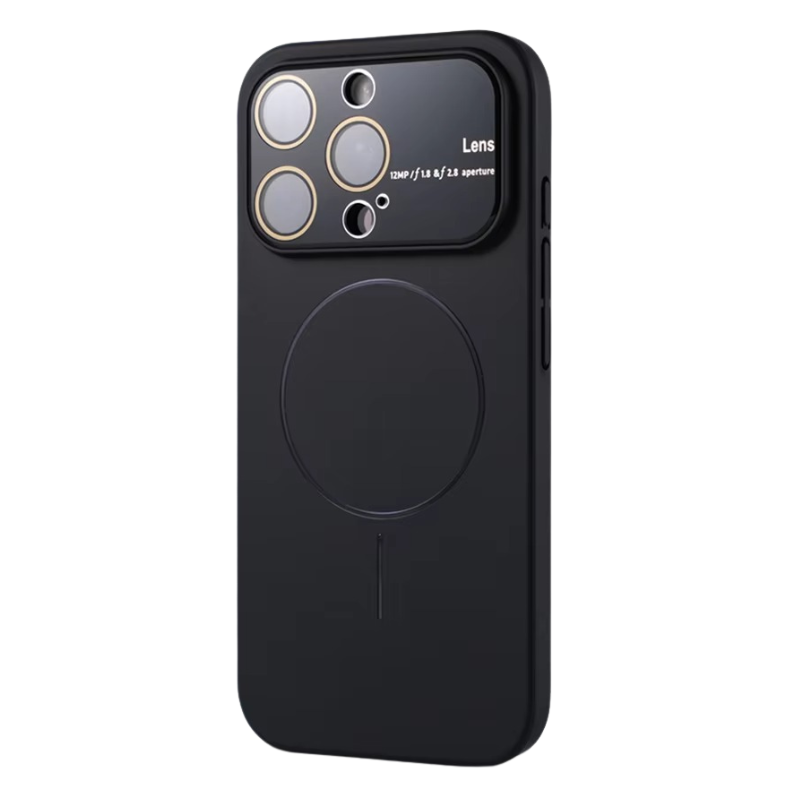 Luxury iPhone Case — MagSafe Matte Magnetic Half-Wrapped PC Cover with Shockproof Protection, Lens Protection, Anti-Fingerprint, Dustproof, Non-Slip Design