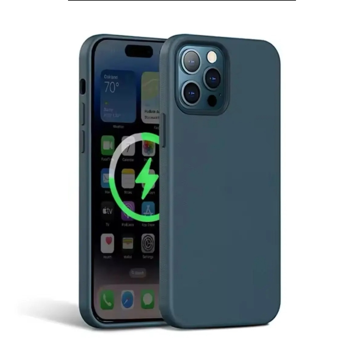 Luxury iPhone Case — MagSafe Leather Cover with Strong Magnetic Support, Half-Wrapped Shockproof Design for Apple iPhone 17 Pro Max and Plus