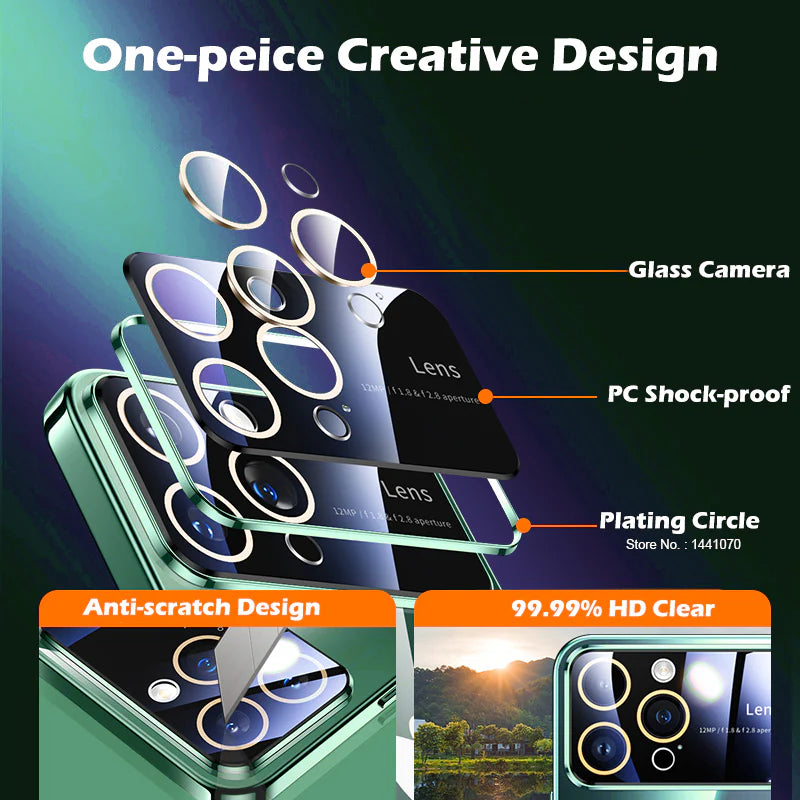 Luxury iPhone Case MagSafe Compatible Clear Back Cover — Soft TPU Plating, Magnetic Wireless Charging, Slim Shockproof Design, Scratch-Resistant Protection