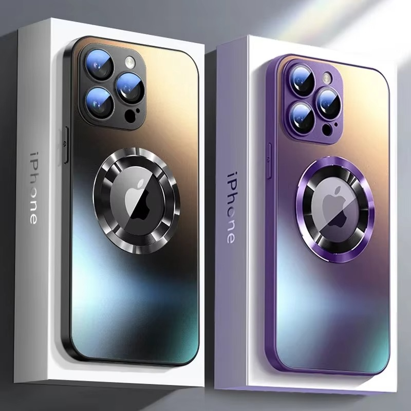 Luxury iPhone Case MagSafe Compatible Matte Cover — Magnetic Shockproof Design with Camera Protection, Wireless Charging Support, Slim Anti-Fingerprint Finish