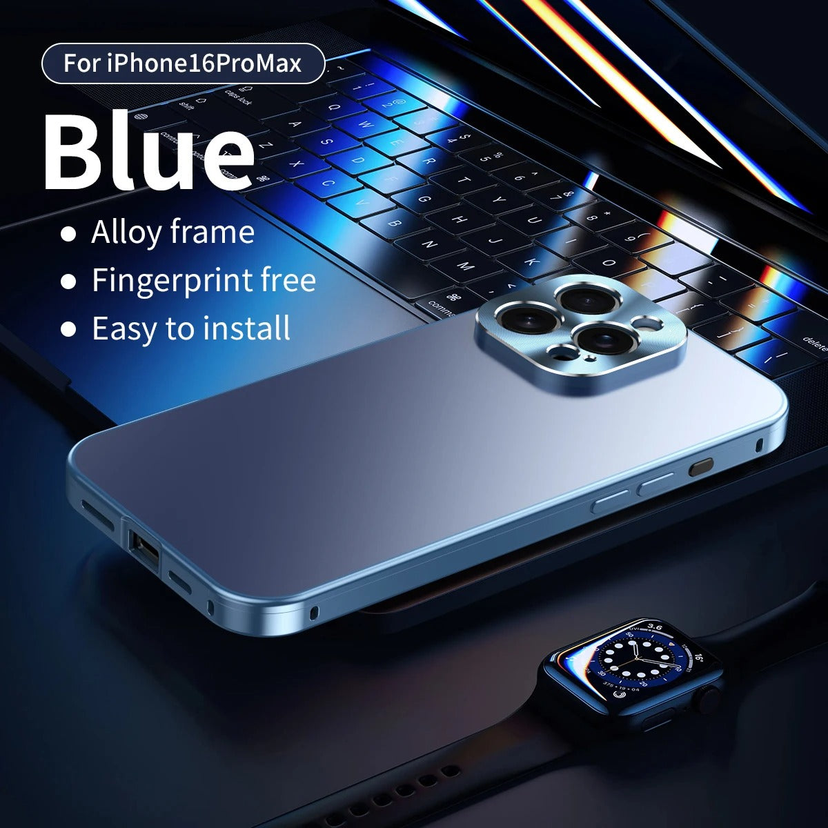 Luxury iPhone Case MagSafe Compatible Shockproof Camera Lens Protection — Matte Titanium Alloy Frame, Magnetic Slim Cover, Anti-Fingerprint, Drop Resistant